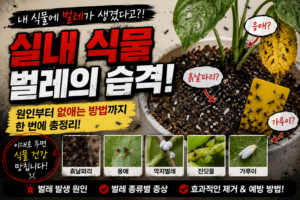 실내 식물에 벌레가 생기는 이유와 효과적으로 없애는 방법 총정리 3 식물벌레 썸네일