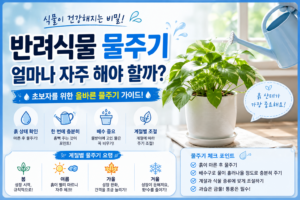 반려식물 물주기 얼마나 자주 해야 할까? 초보자를 위한 올바른 물주기 가이드 7 식물물주기 썸네일