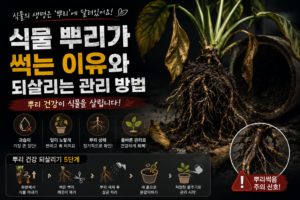 식물 뿌리가 썩는 이유와 뿌리 건강을 되살리는 관리 방법 6 뿌리썩음 썸네일