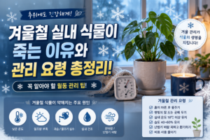 겨울철 실내 식물이 죽는 이유와 반드시 알아야 할 관리 요령 5 겨울식물 썸네일