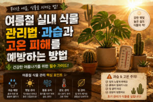 여름철 실내 식물 관리법, 과습과 고온 피해를 예방하는 방법 4 고온과습 썸네일